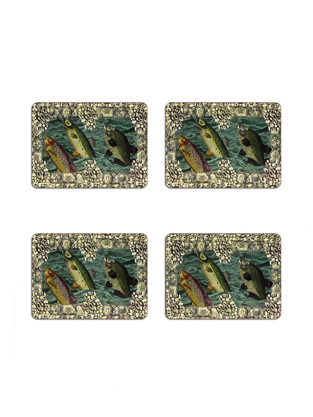 Three fishes Set of 4 Table Mats
