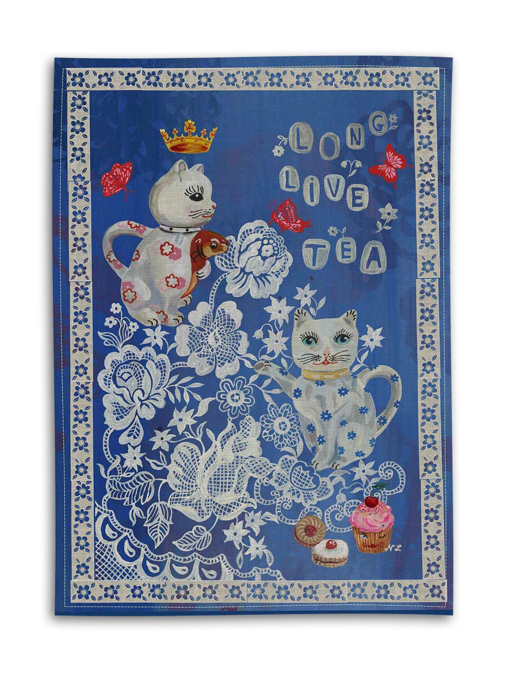 Couple of Tea Pots Tea Towel Design by Avenida Home with Nathalie Lété