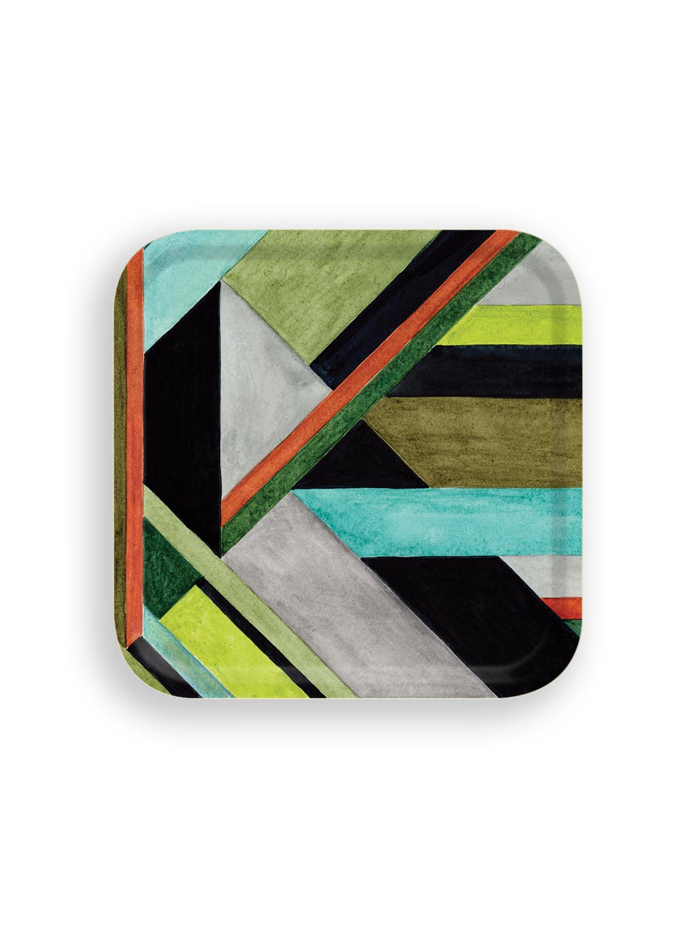 Art Intersection Small Square Tray Design by Avenida Home with Wallace Sewell