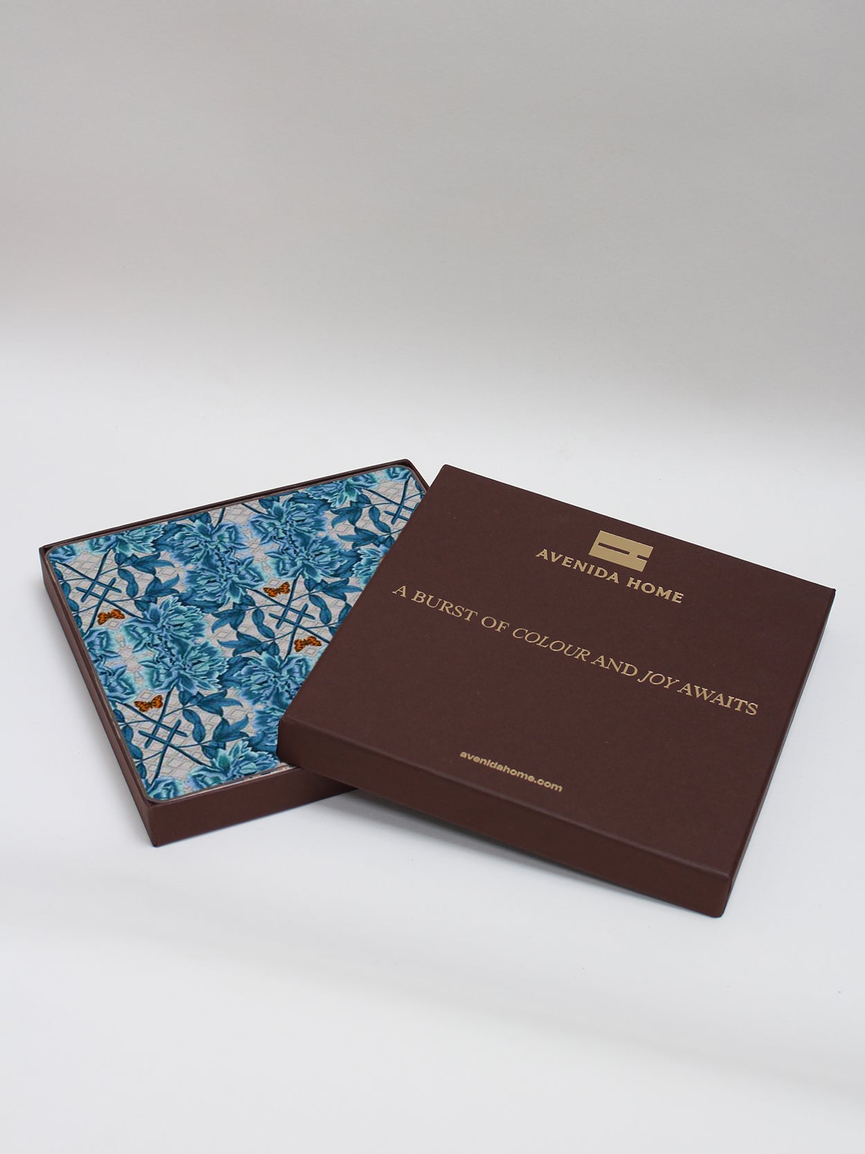 Blue Tree Peony Set of 4 Placemats
