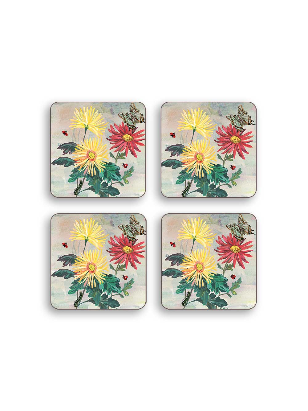 Lillies Set of 4 Coasters