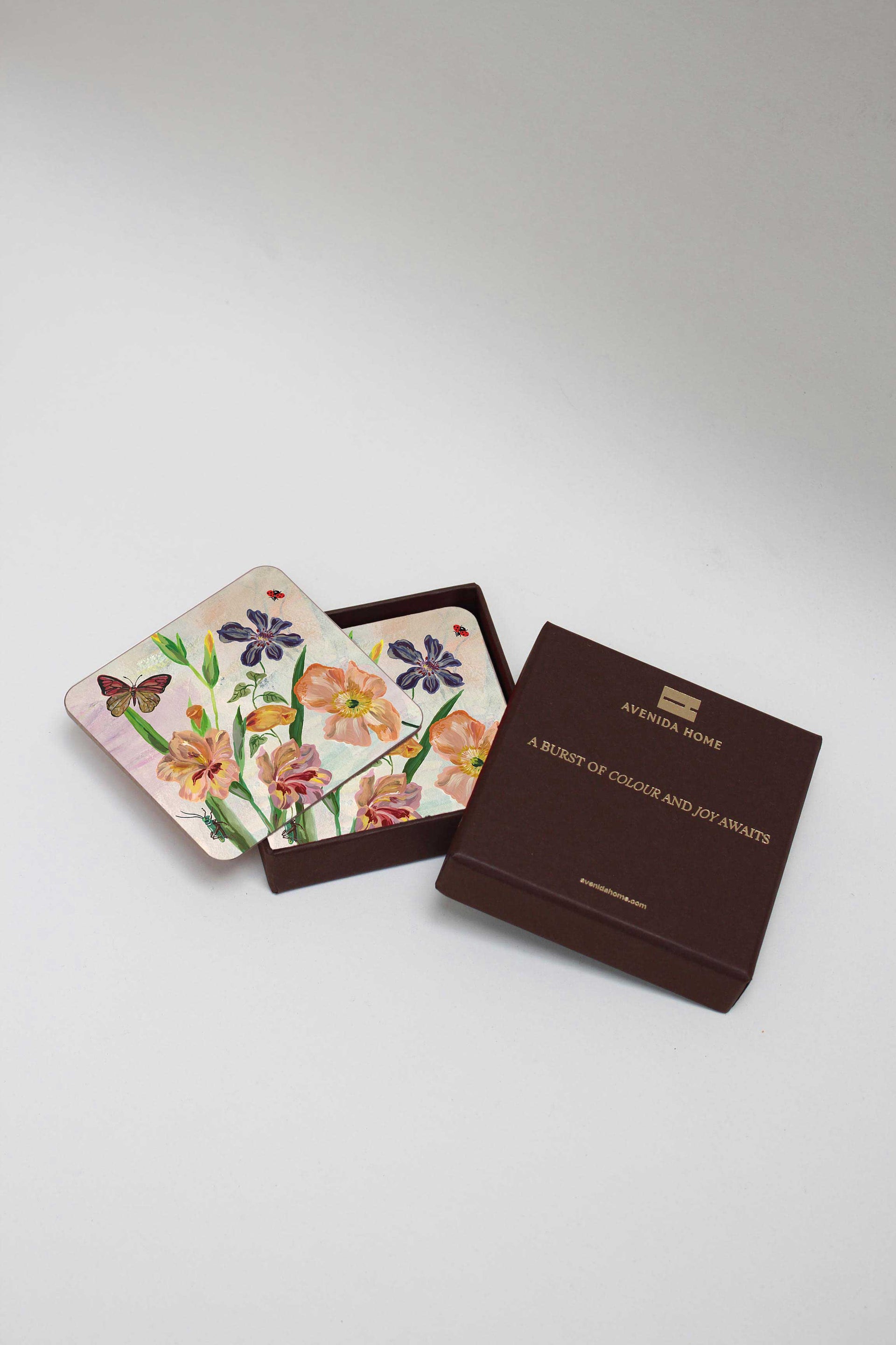 Poppies Set of 4 Coasters