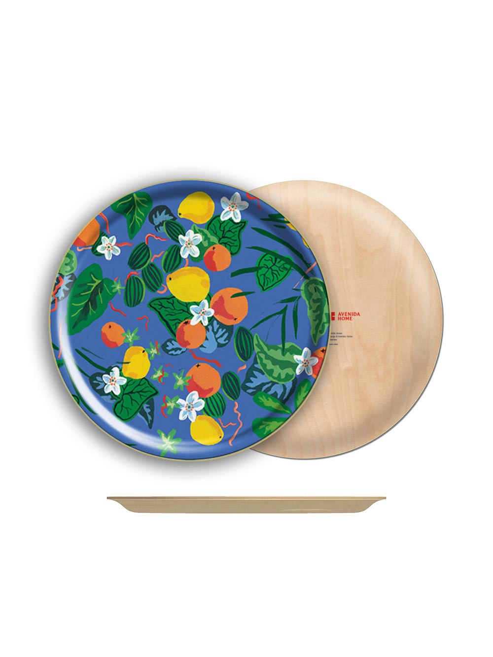 Oranges and Lemons Large Round Tray