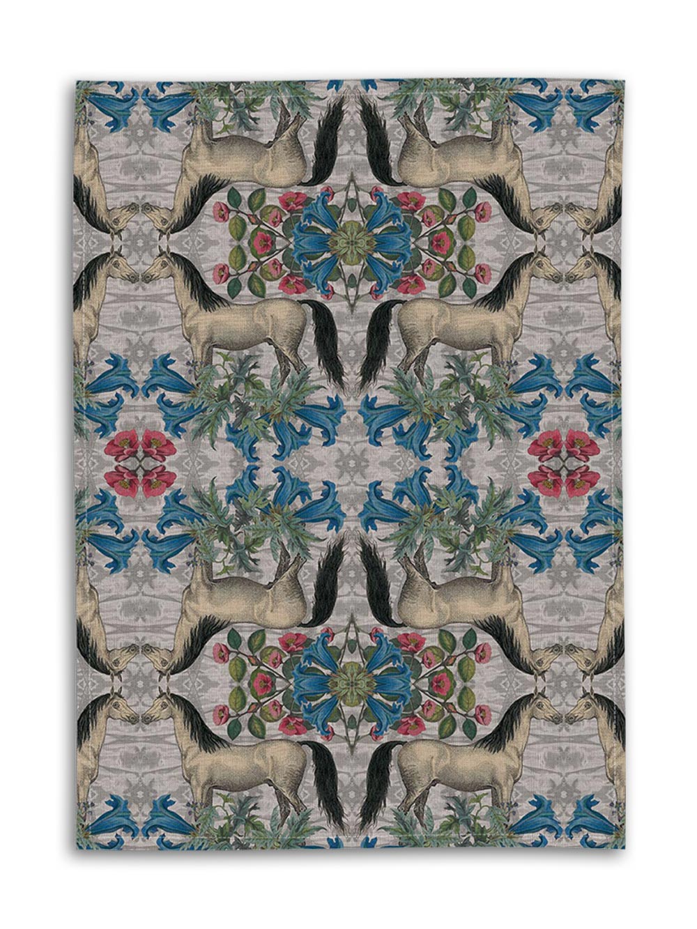 White Horse Tea Towel