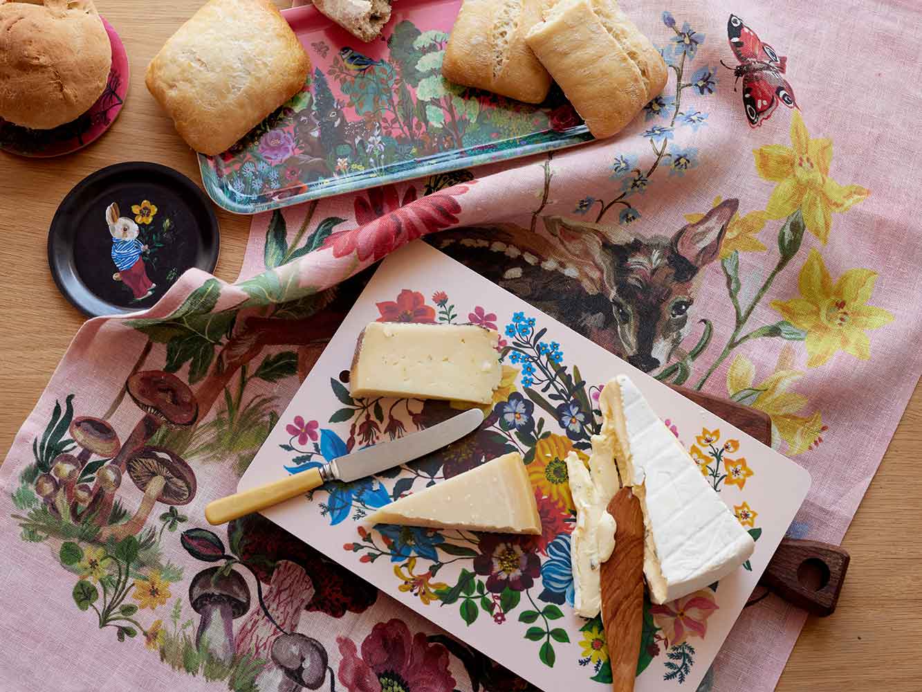 Bambi Linen Tea Towel