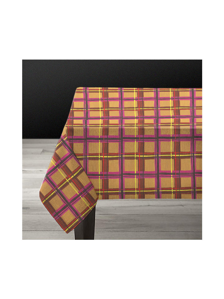 Bristo Plaid 1.5 x 3m Large Linen Tablecloth Large from Avenida Home with artwork by Nathalie Lété