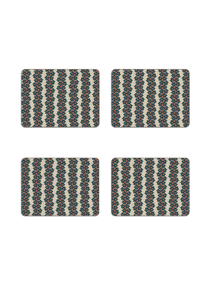 Blue Trumpet Table Mat Set Design by Avenida Home with PATCH NYC 