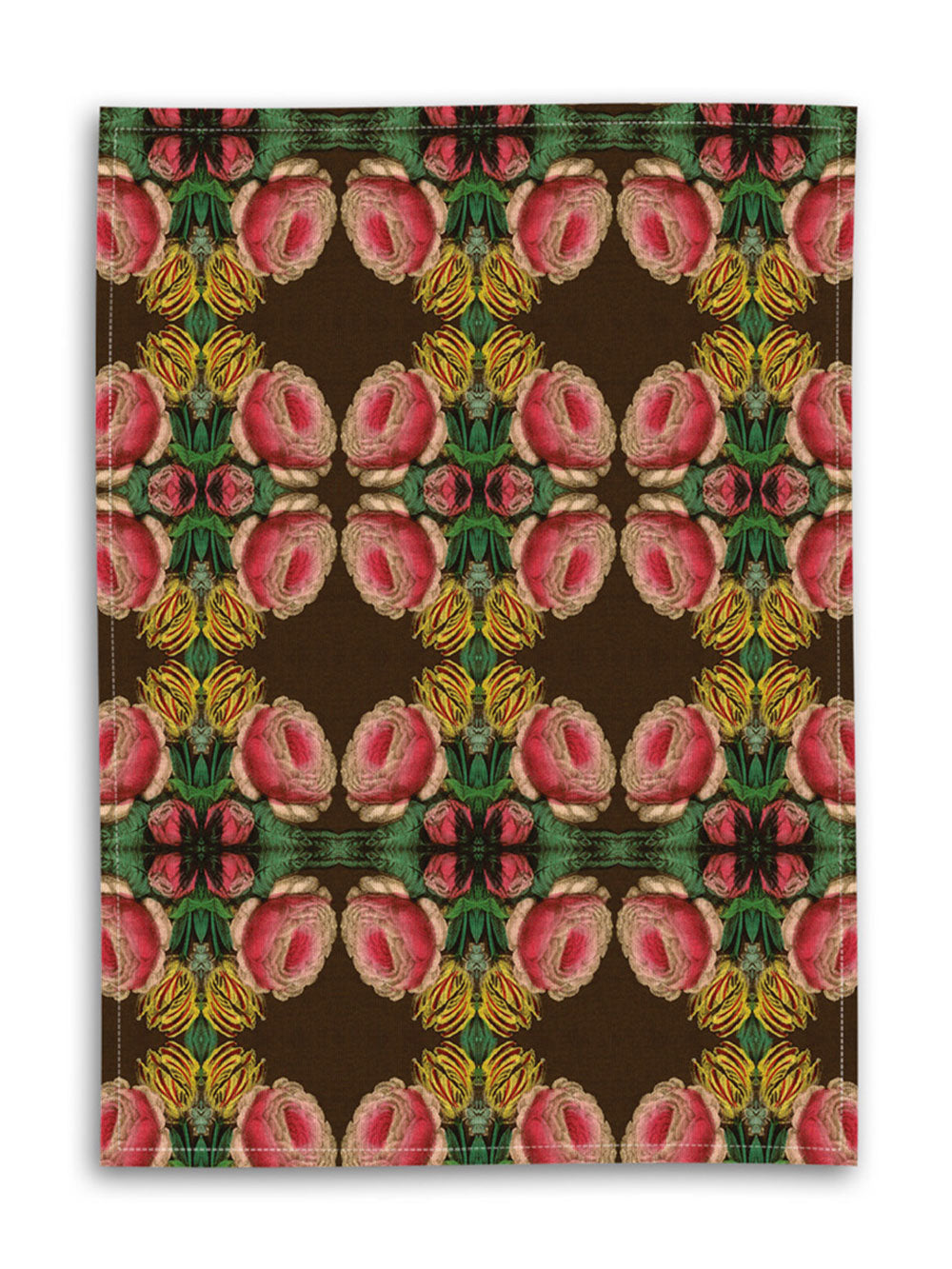 Cabbage Rose Tea Towel