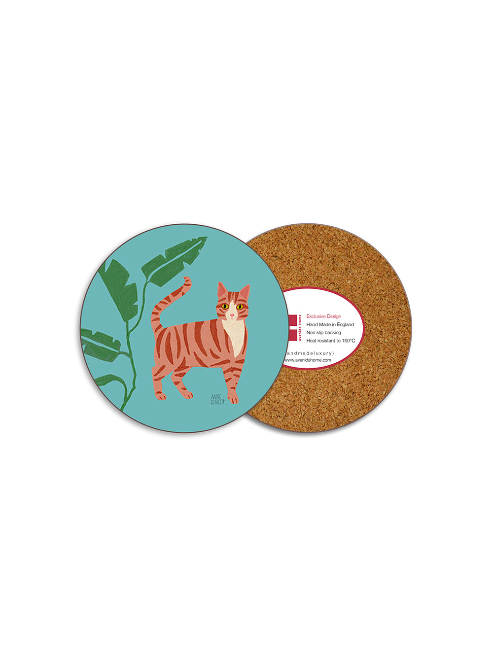 Cats Ginger Tabby Coaster