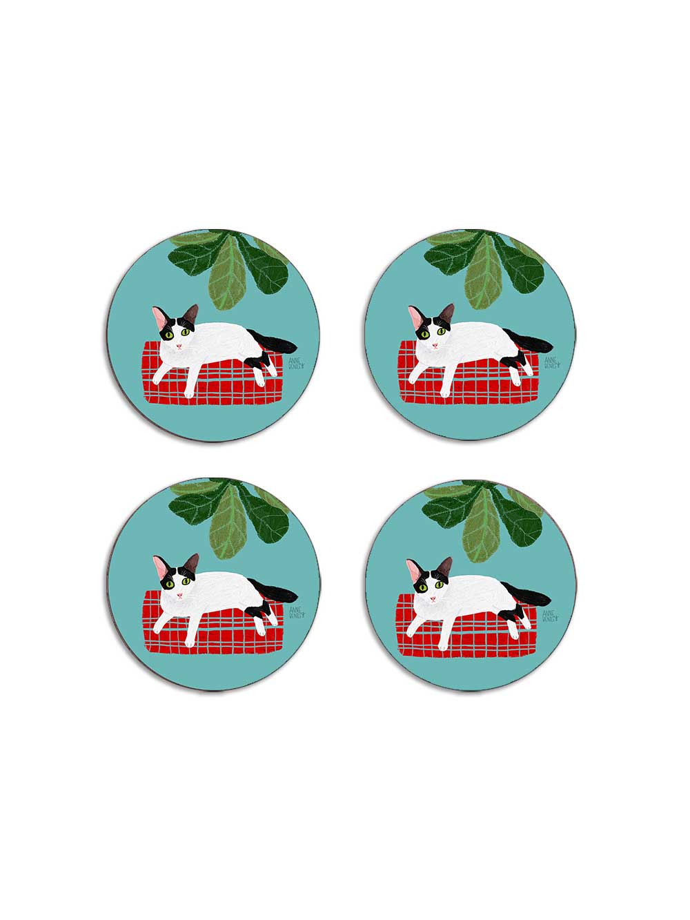Cats Oreo Set of 4 Coasters