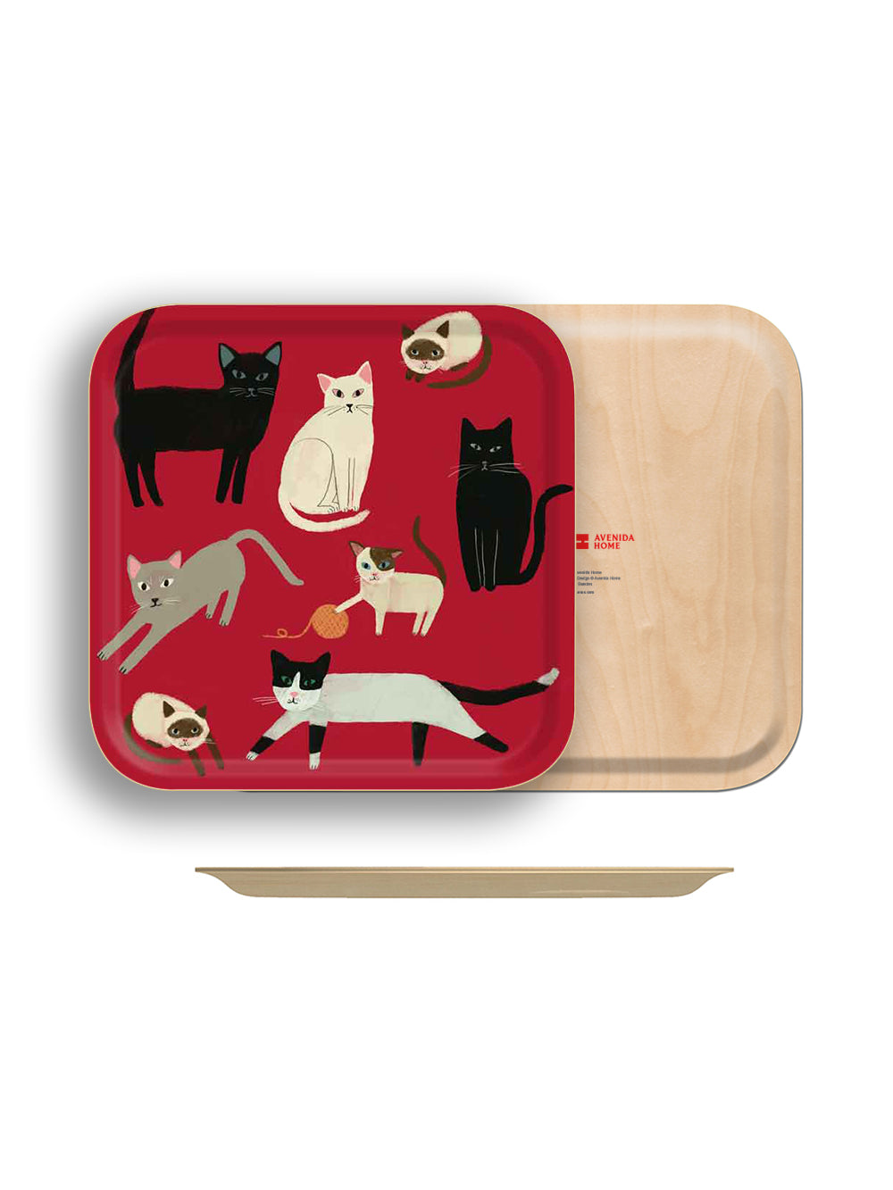 Cats Small Square Tray