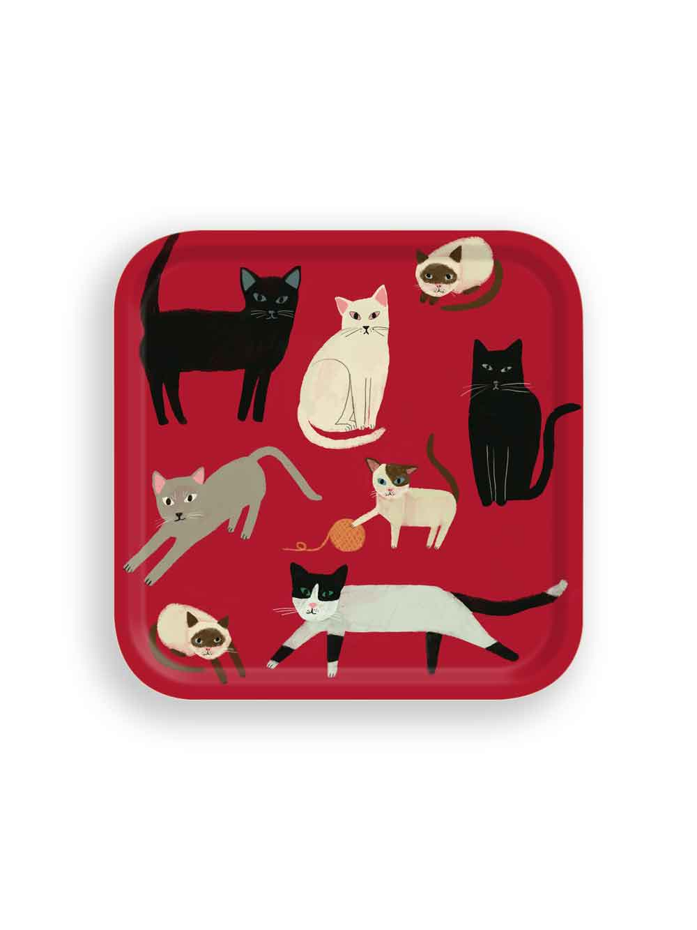 Cats Small Square Tray