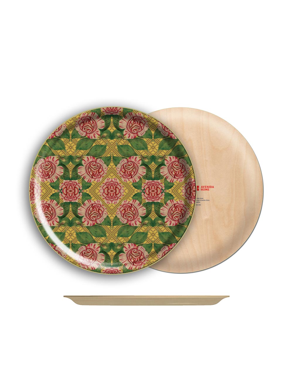 Charming Camellia Round Tray