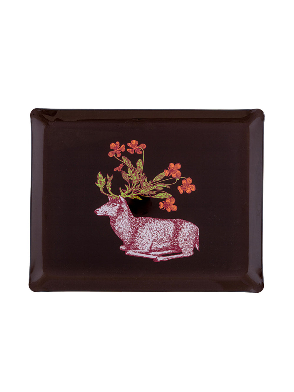 Deer Rectangular Acrylic Tray Artwork by Puddin’Head with Avenida Home