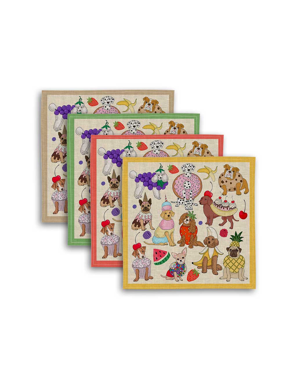 Dogs Dessert Napkin Set