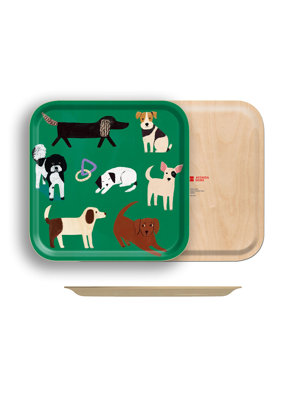 Dogs Small Square Tray