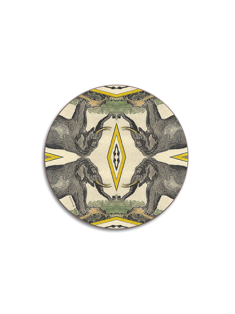 Elephants Round Coaster