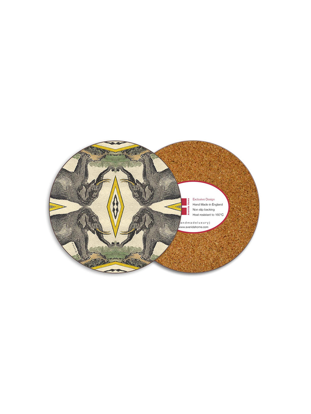 Elephants Round Coaster