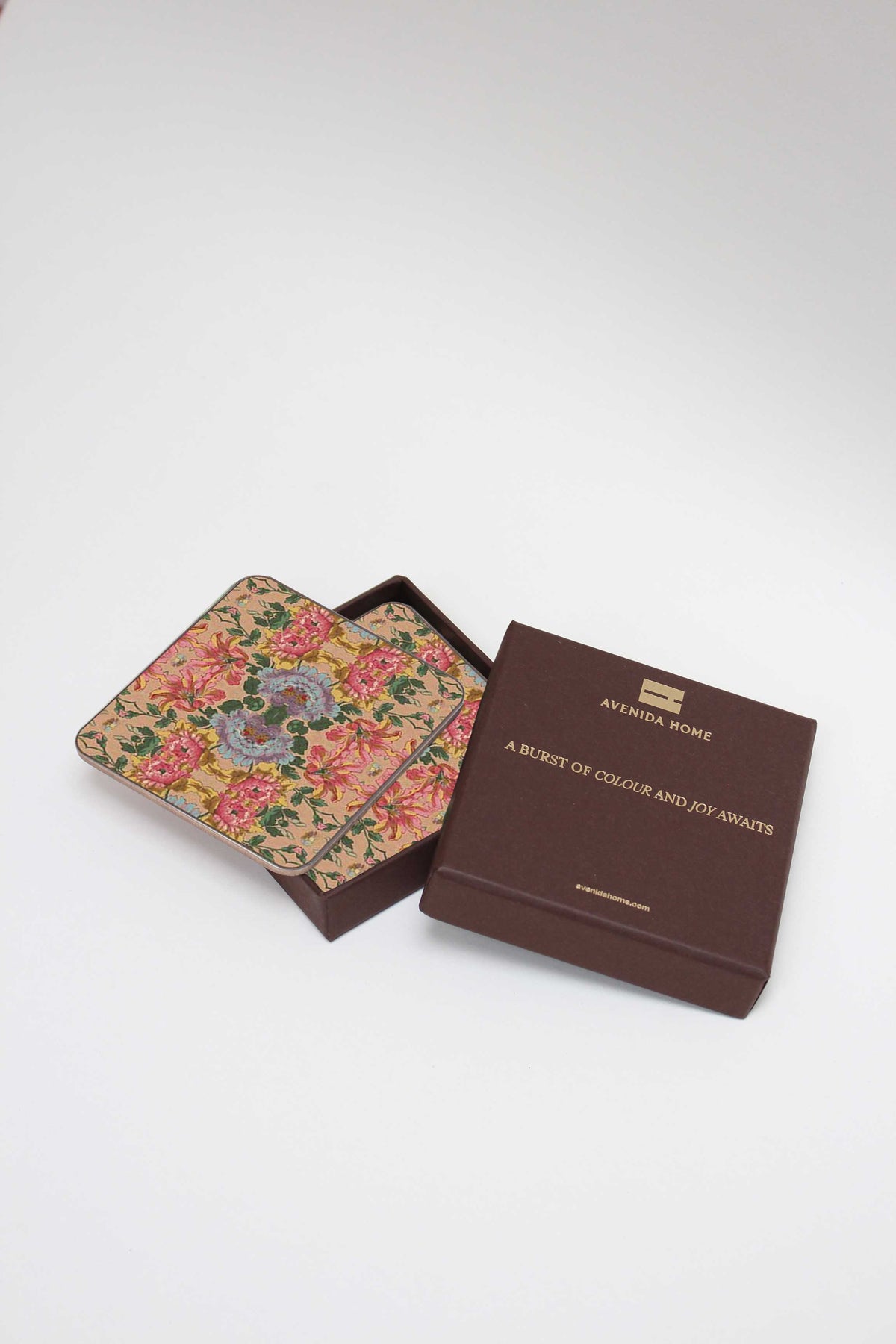 French Wallpaper Set of 4 Coasters