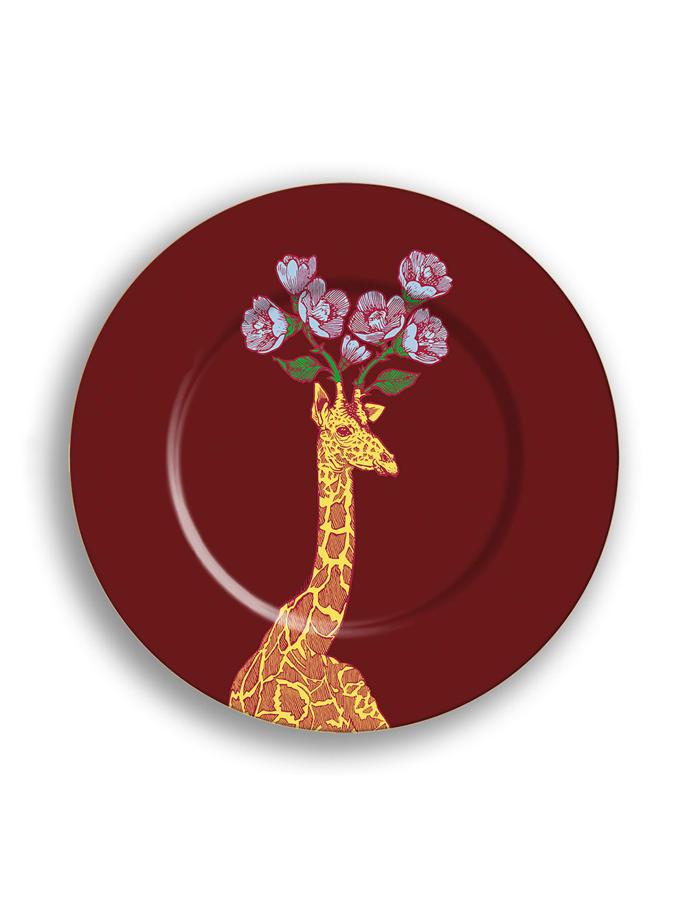 Giraffe Birchwood Plate