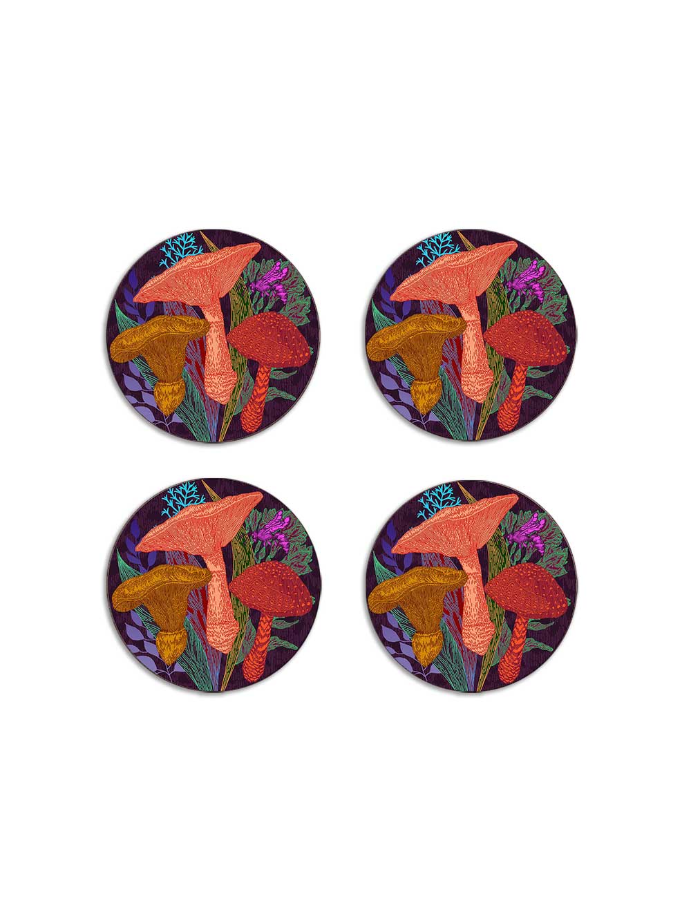Kinoko Set of 4 Coasters