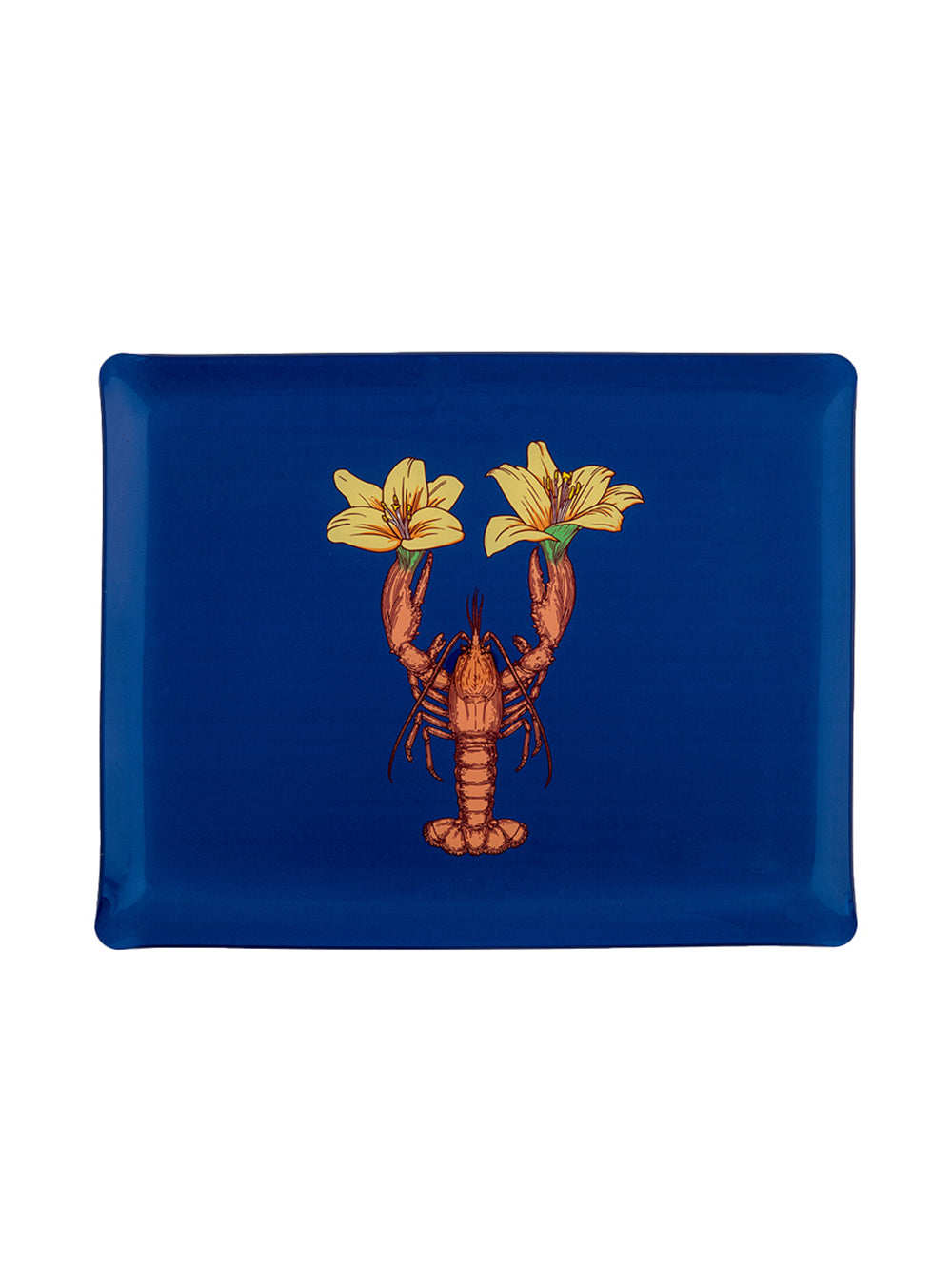Lobster Rectangular Acrylic Tray Artwork by Puddin’Head with Avenida Home
