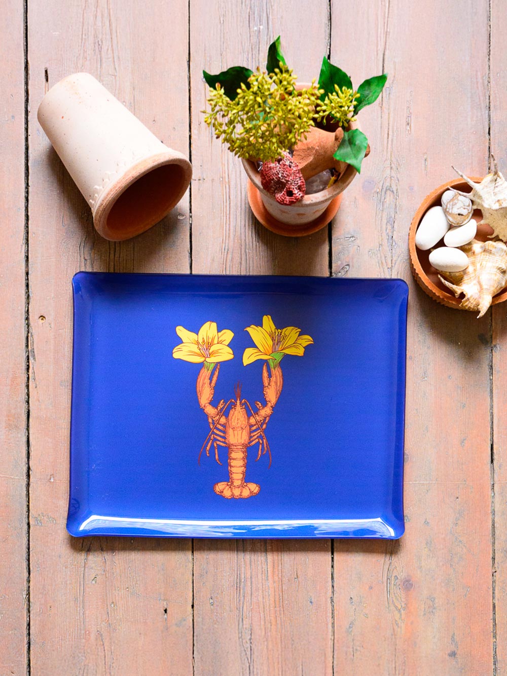 Lobster Rectangular Acrylic Tray
