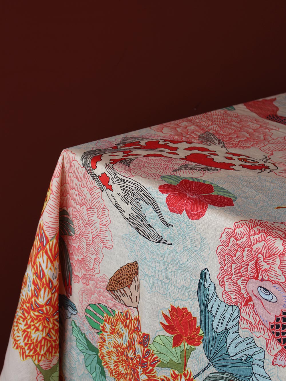Lotus Large 1.5 x 3m Linen Tablecloth