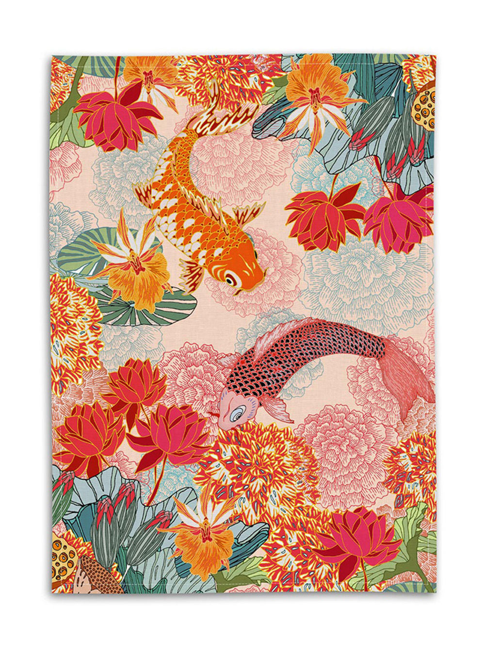 Lotus Tea Towel
