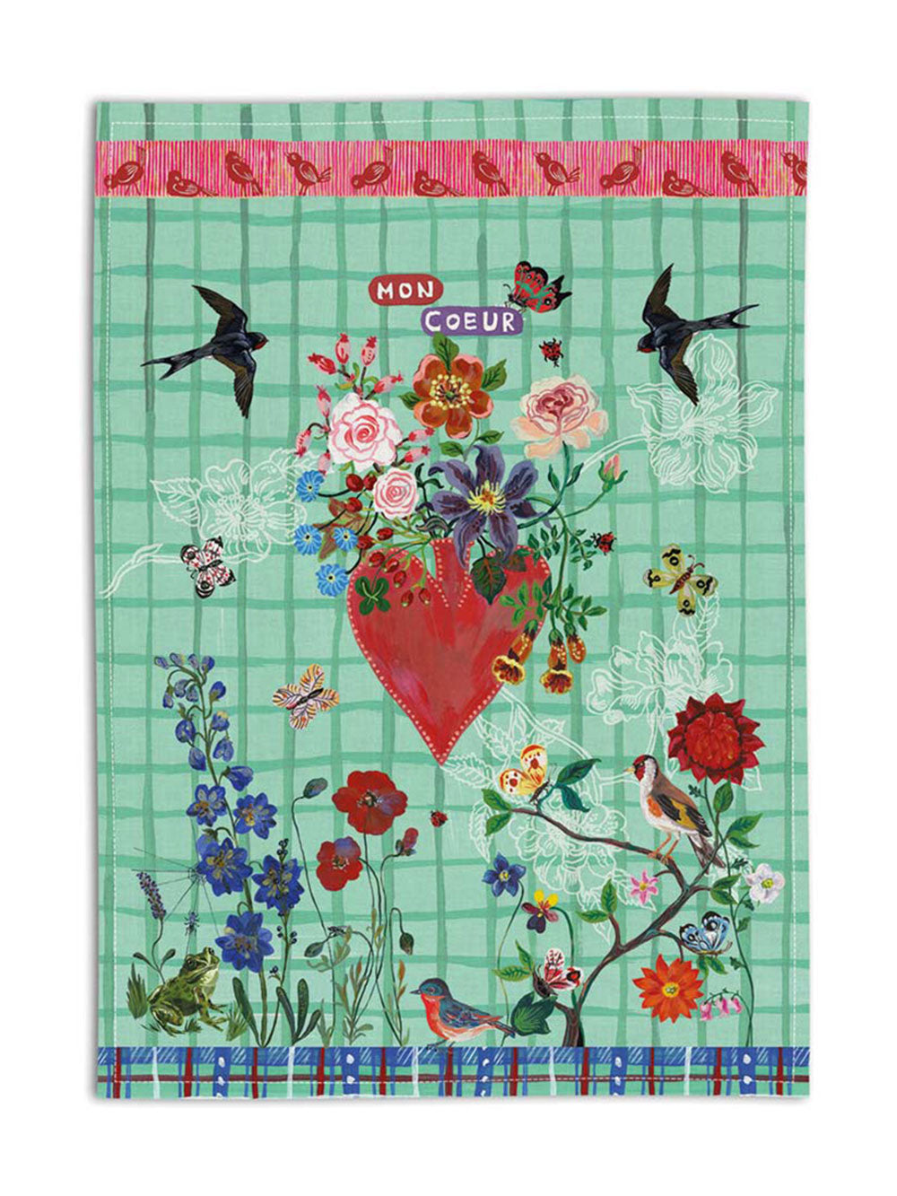 Mon Coeur Tea Towel