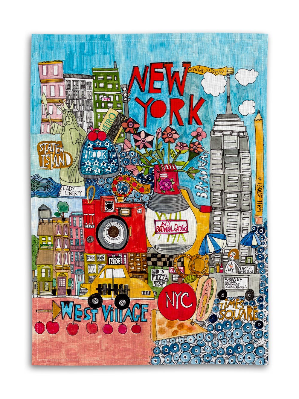 New York Tea Towel