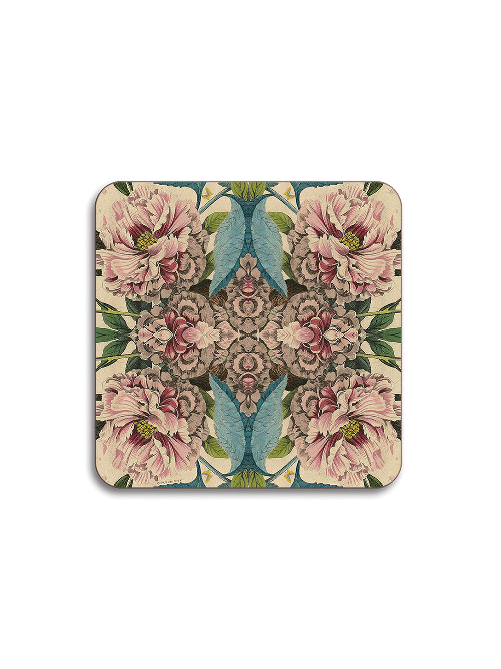 Peonies Square Coaster