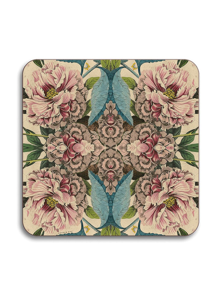 Peonies Square Placemat Design by Avenida Home with PATCH NYC 