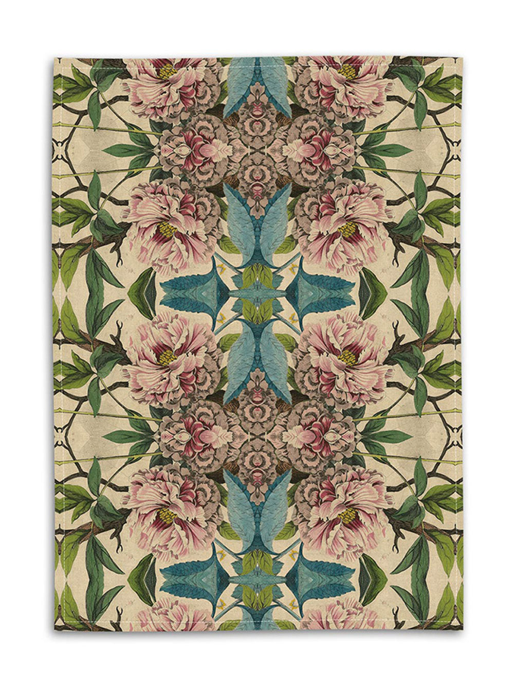 Peonies Tea Towel