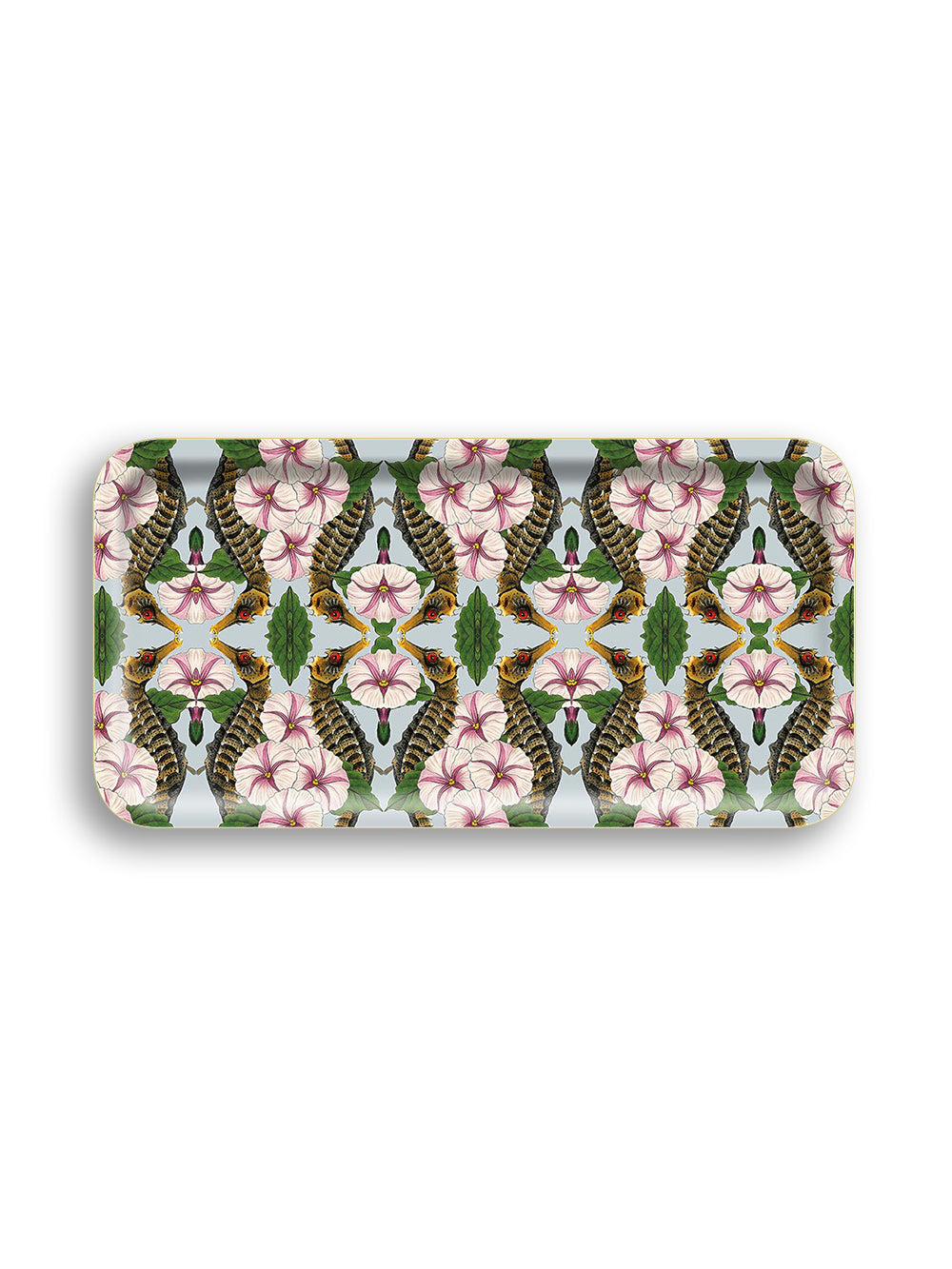 Seahorse Floral Narrow Tray