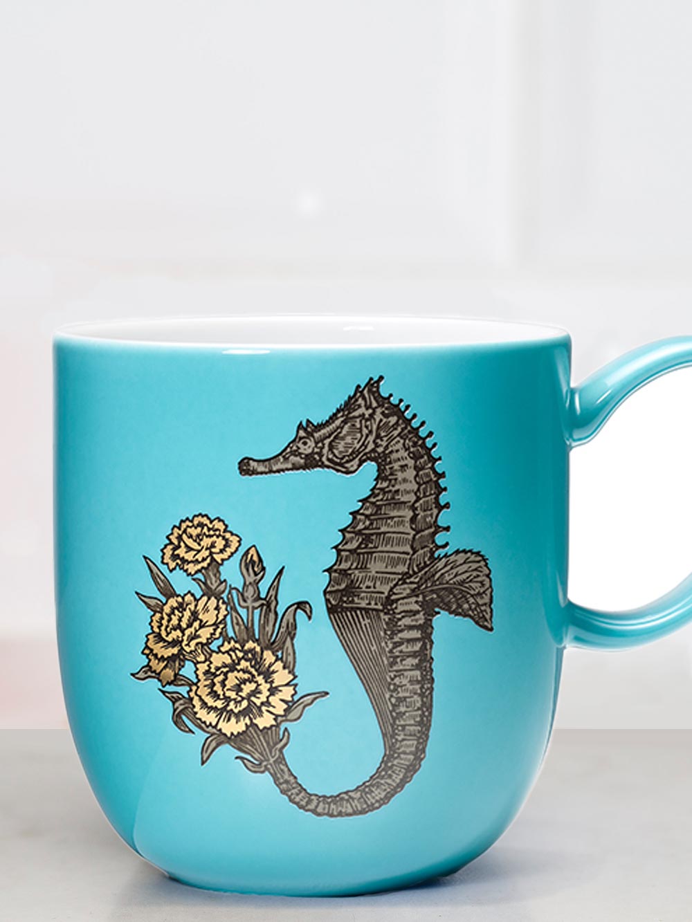 Seahorse Porcelain Mug