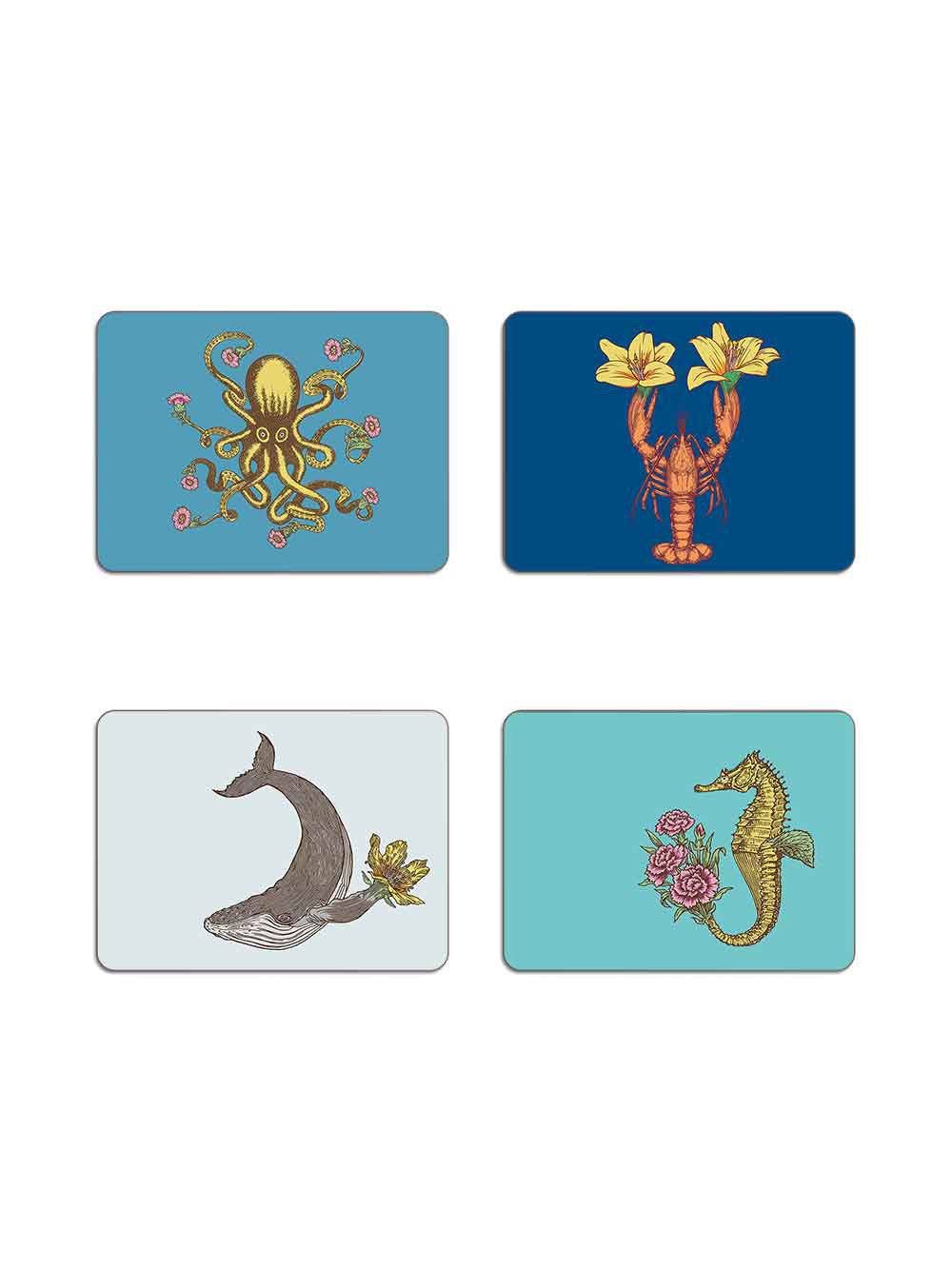 Seaside Animals Table Mat Set Design by Avenida Home with PuddinHead