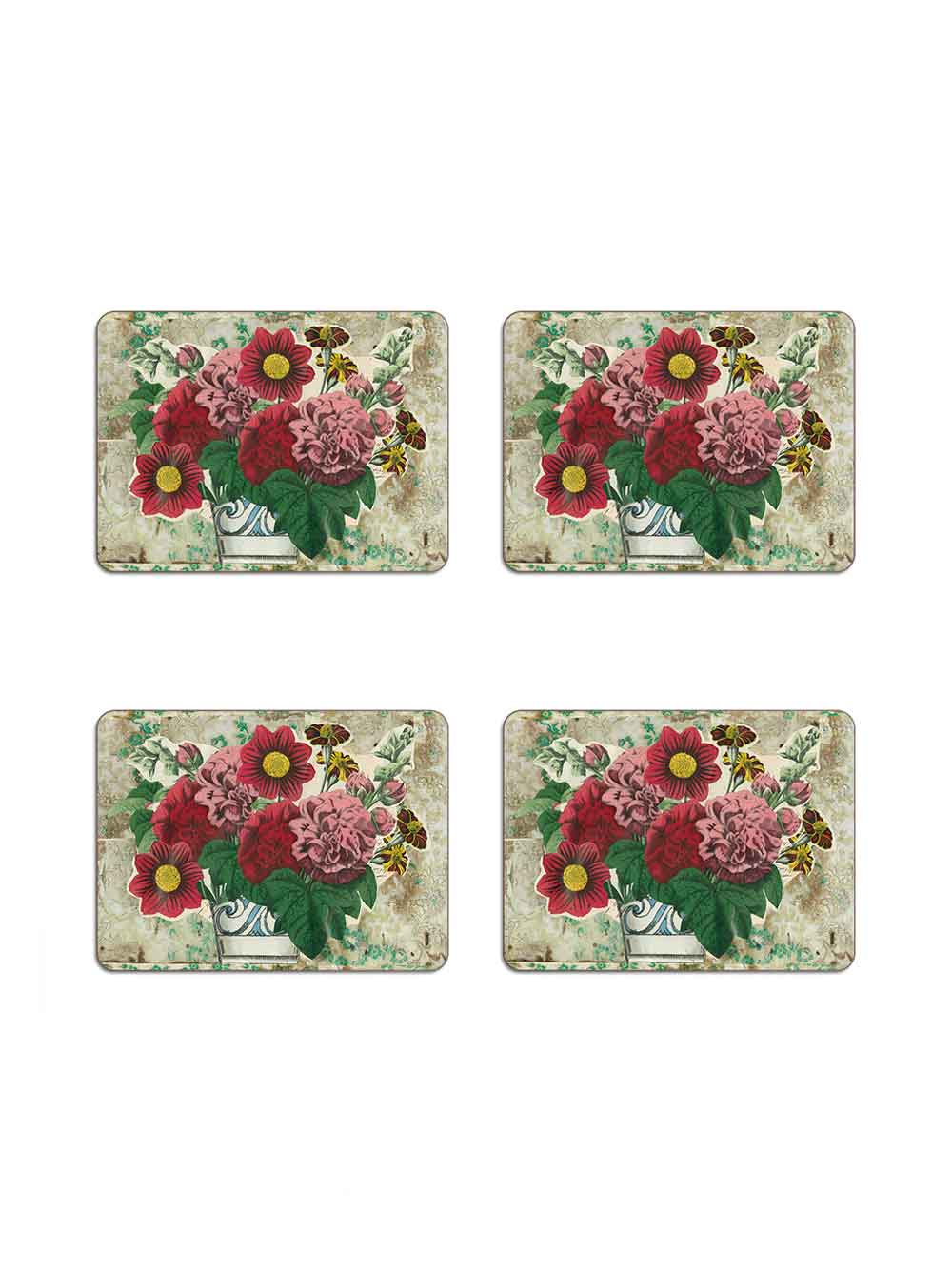 Summer Flowers Rectangular Table Mat from Avenida Home with artwork by John Derian