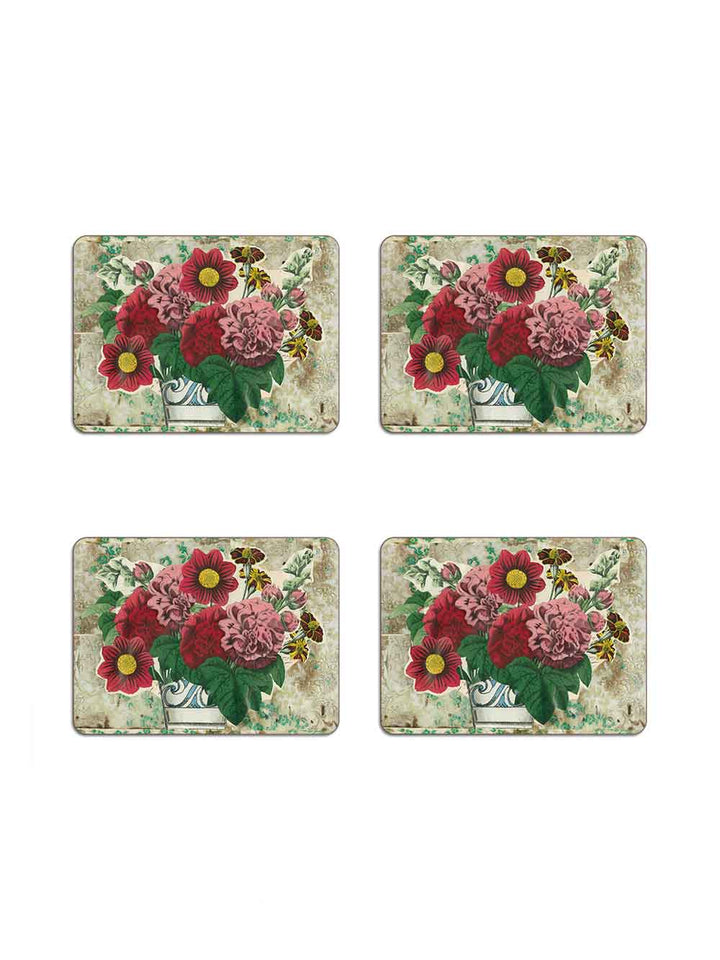 Summer Flowers Rectangular Table Mat from Avenida Home with artwork by John Derian