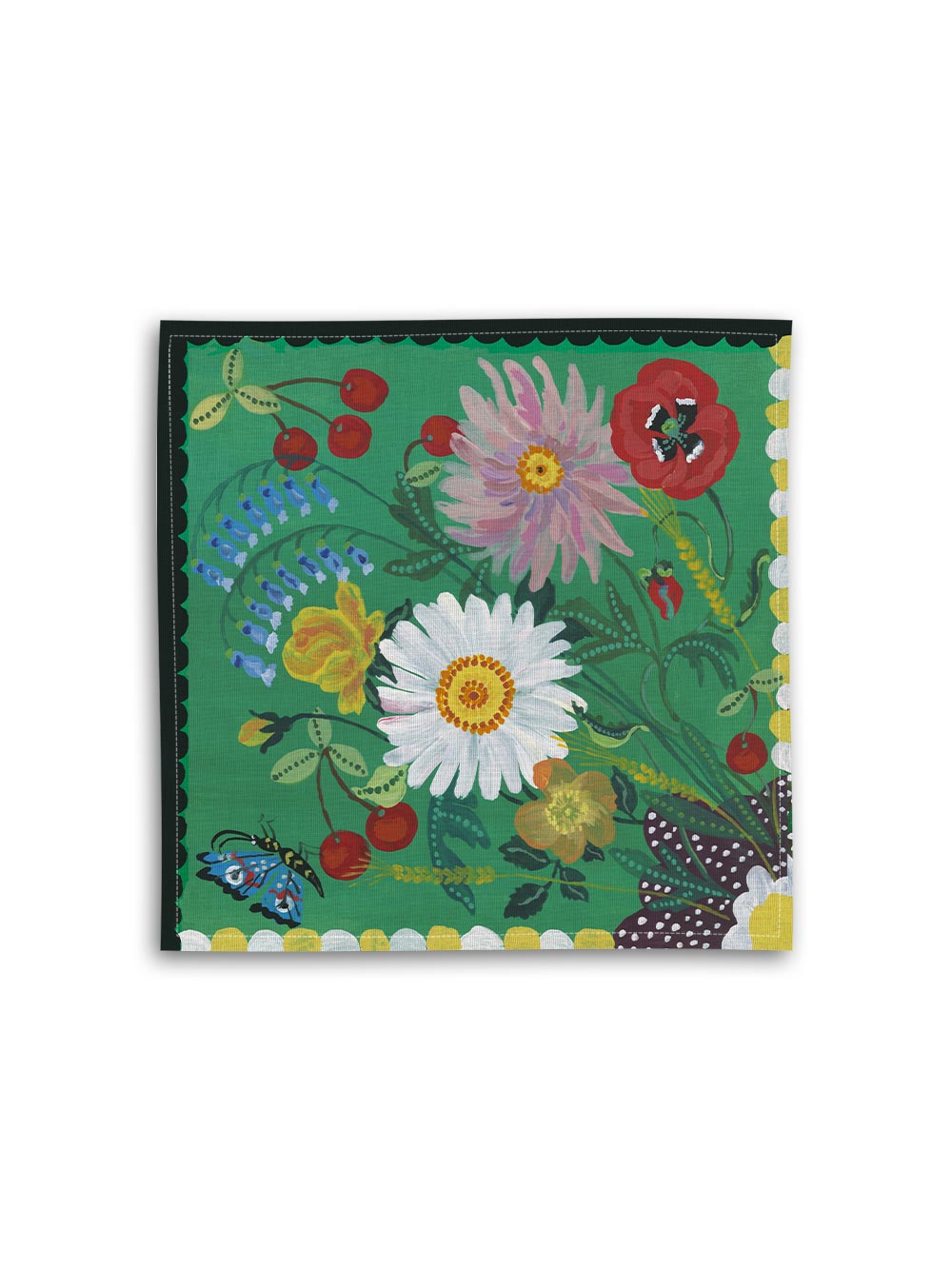 Summer Meadow Linen Napkin from Avenida Home with artwork by Nathalie Lété