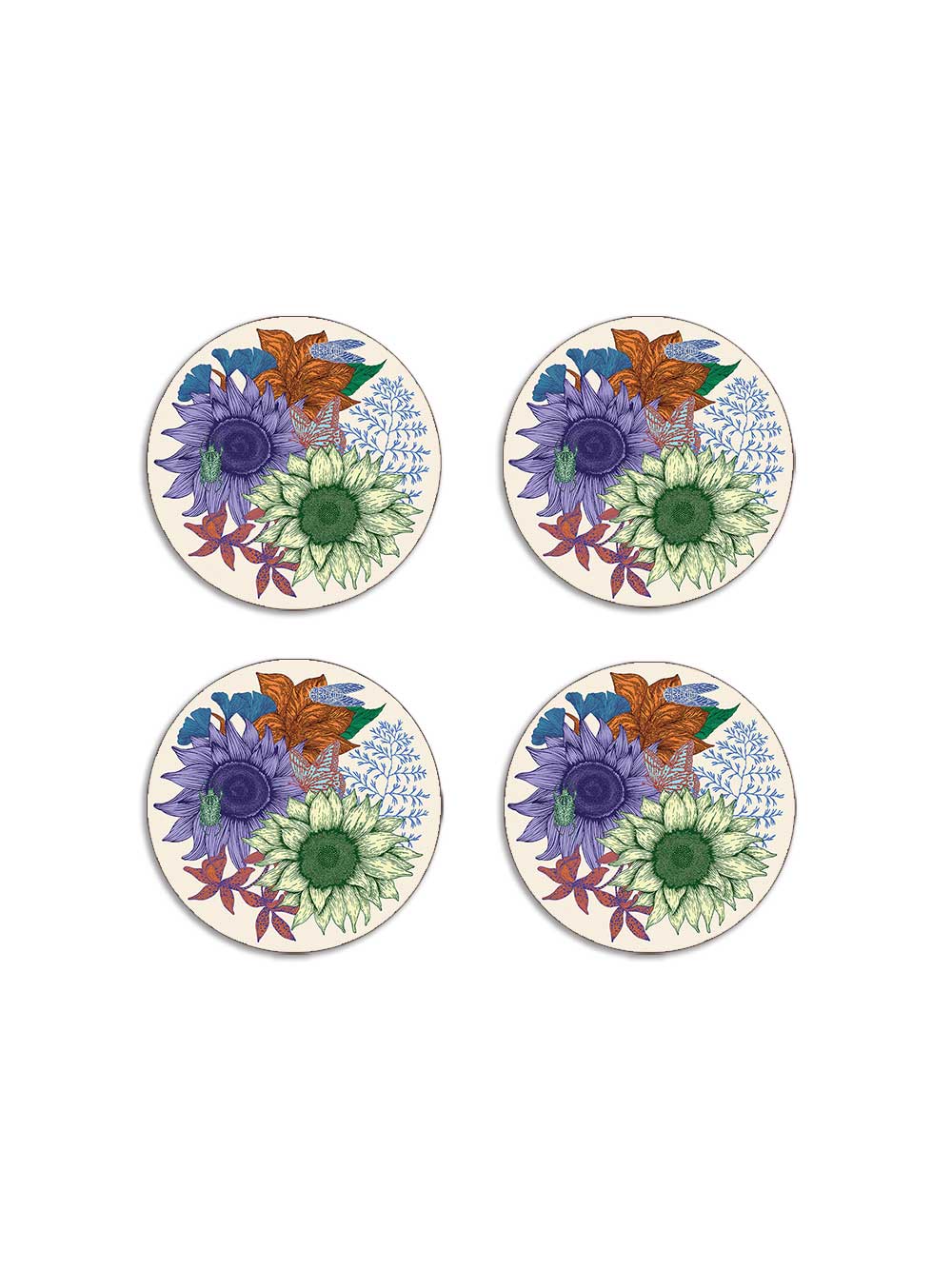 Sunflower Coaster Set by Studio Avenida, Avenida Home's own design house