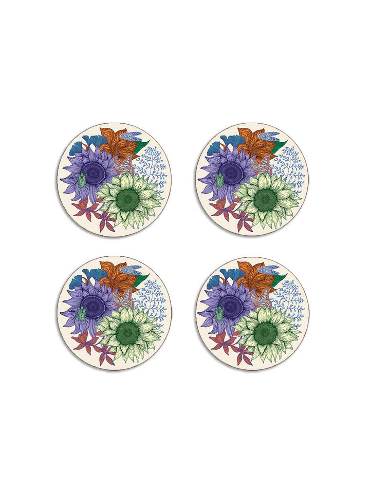 Sunflower Coaster Set by Studio Avenida, Avenida Home's own design house