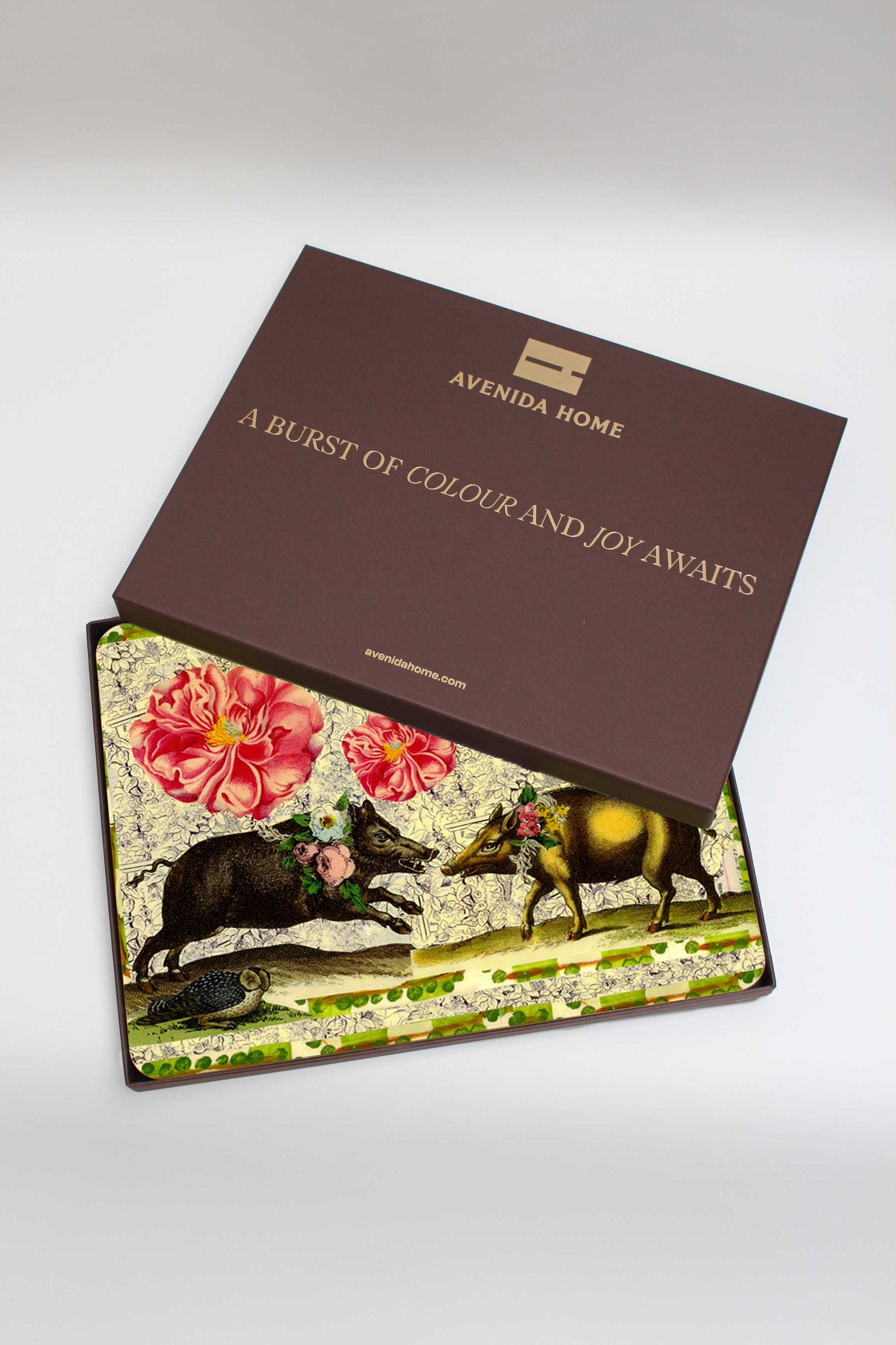Two Boars Set of 4 Table Mats
