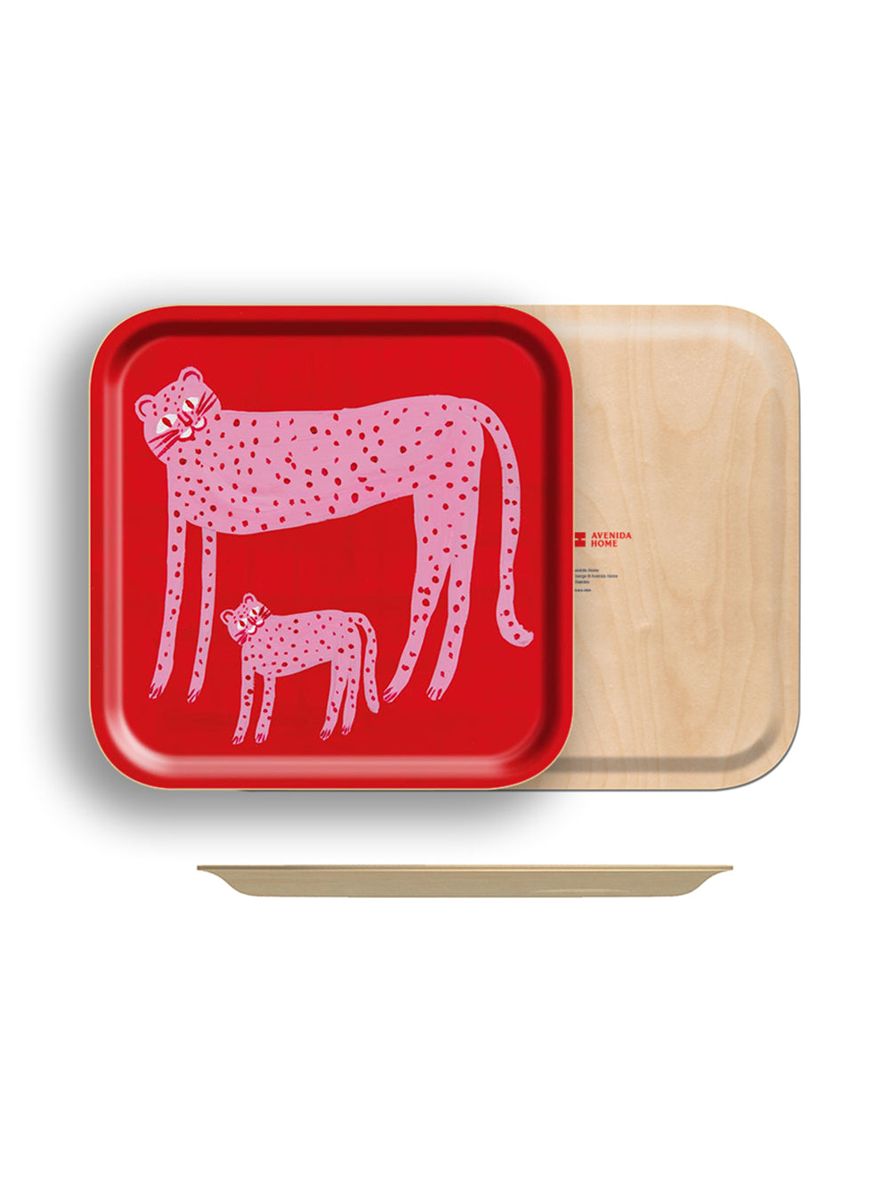 Two Cheetahs Small Square Tray