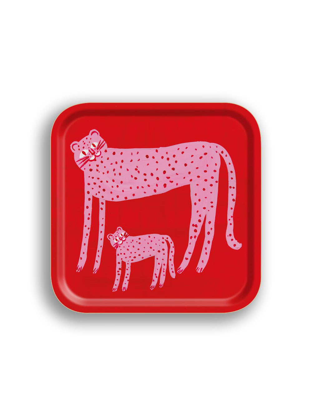 Two Cheetahs Small Square Tray