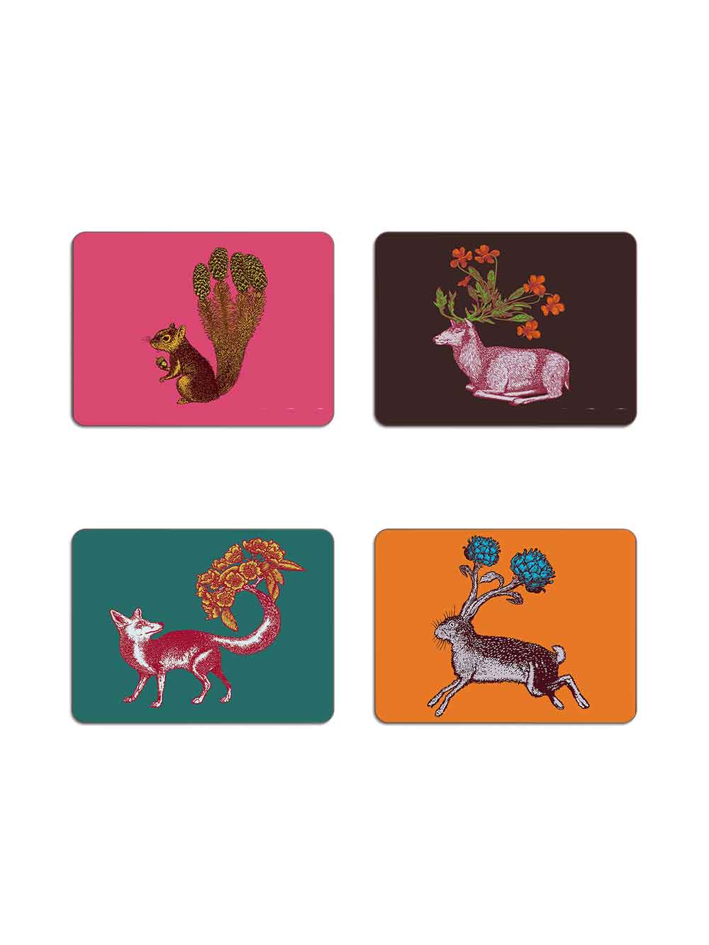 Woodland Animals Table Mat Set Design by Avenida Home with PuddinHead