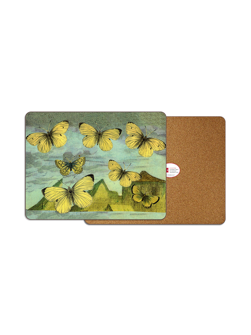 Yellow Butterfly Table Mat