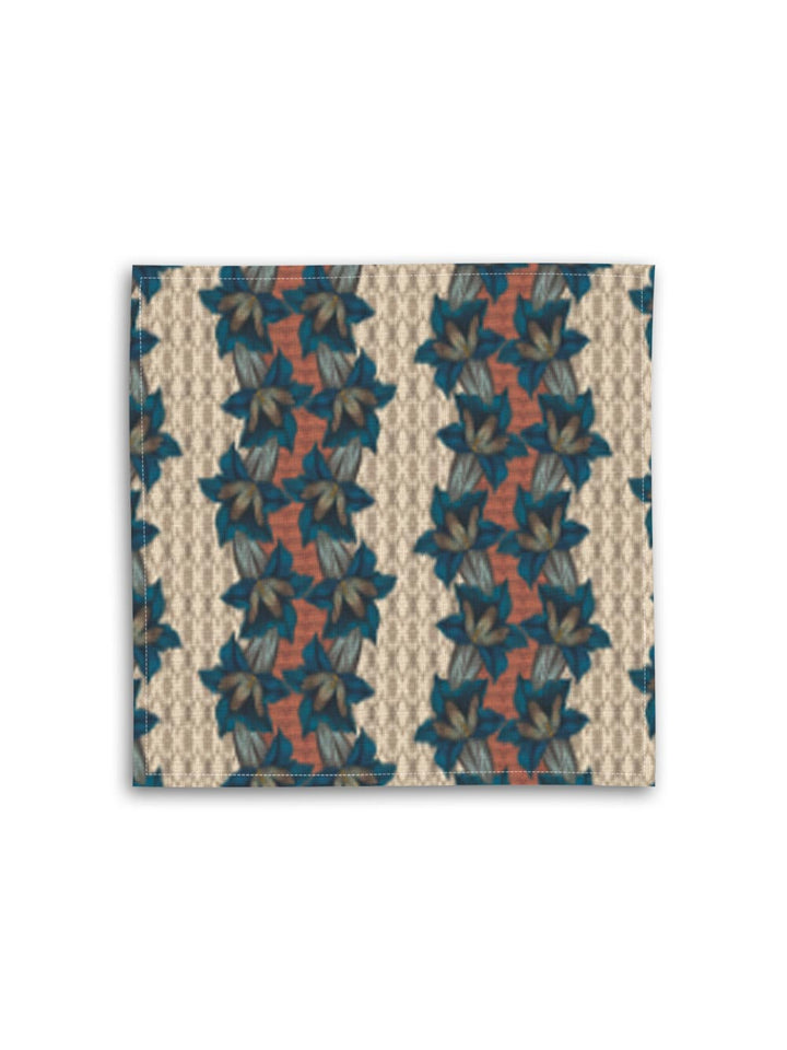 Blue Trumpet Napkin Design by Avenida Home with PATCH NYC 