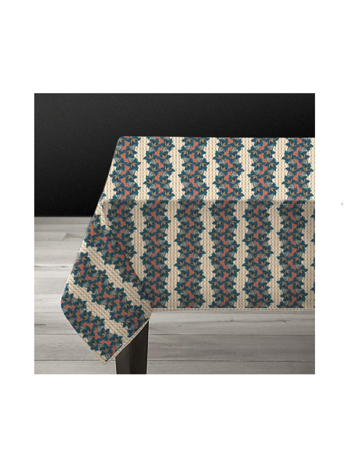 Blue Trumpet 1.5 x 3m Linen Tablecloth Design by Avenida Home with PATCH NYC