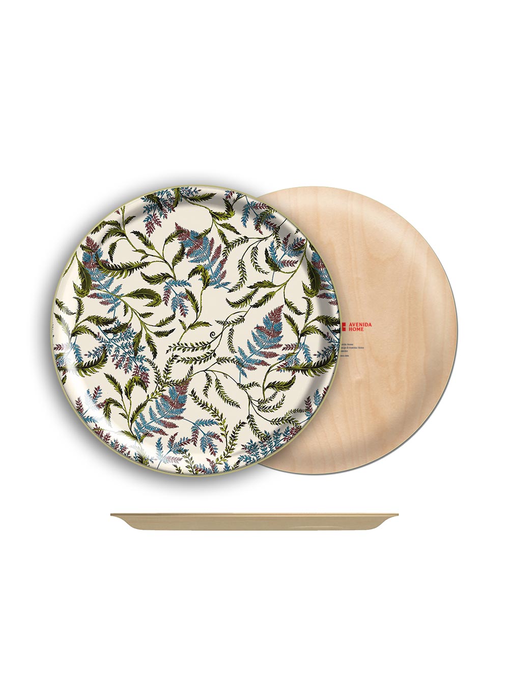 Ferns Large Round Tray